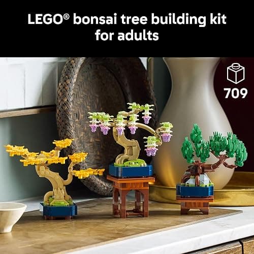 LEGO Botanicals Mini Bonsai Trees Building Set - Artificial Bonsai Tree Building Blocks for Adults, Ages 18+ - Gift for Valentines Day for Him - DIY Home and Office Decor for Men and Women - 10373 thumbnail 2