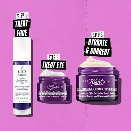 Kiehl's Super Multi-Corrective Eye Cream, Anti-Aging Cream that Lifts Brow Bone Area, Smooths and Firms Eye Lids, Bilberry Seed Extract and Collagen Peptide for Tighter and Smoother Looking Skin thumbnail 8