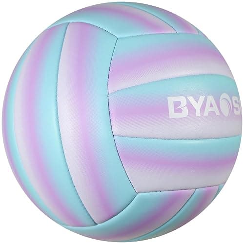 BYAOSUN Soft Official Volleyball for Indoor Outdoor Beach, Size 5 Training Volleyball for Beginner Teenager Adult thumbnail 2