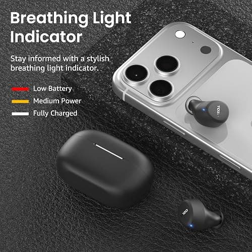 TOZO Upgraded A1 Mini Wireless Earbuds Bluetooth 5.3 Light Weight in Ear IPX5 Waterproof Headphones 2 Mic for AI Calls, Immersive Premium Sound Bass Headset with Charging Case, 32 Presets EQ via App thumbnail 6