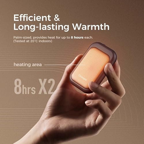 OCOOPA Magnetic Rechargeable Hand Warmers 2 Pack, Card-Style Electric AI Hand Warmers, 8hrs x2, UL Certified, Pocket Portable Hands Heater for Men Women, Hunting Essentials, UT4 Young thumbnail 4