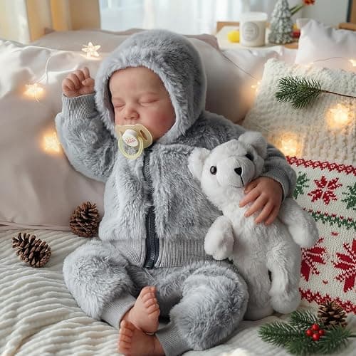 BABESIDE Lifelike Reborn Baby Dolls Boys - 17-Inch Real Baby Feeling Realistic-Newborn Baby Doll Full Body Vinyl Real Life Baby Dolls with Toy & Gift Box for Kids Age 3+ thumbnail 9