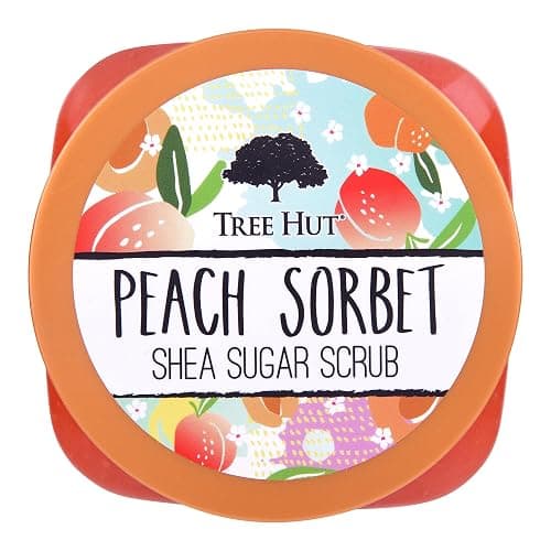 Tree Hut Peach Sorbet Shea Sugar Scrub, Exfoliating, Hydrating & Moisturizing Body Scrub with Shea Butter & Nourishing Essential Oils, Smooth & Soften Skin, 18 oz thumbnail 2