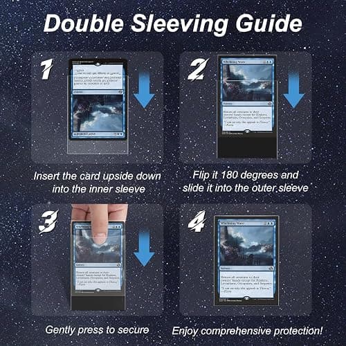600 Pack Card Sleeves, Perfect Fit Inner Sleeves Ideal for Double-Sleeving, Trading Card Sleeve Compatible with MTG, TCG, Gaming Cards thumbnail 5