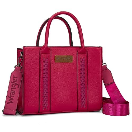 Wrangler Medium Tote Bag for Women Designer Satchel Handbags Top-handle Purses with Strap - Image 1