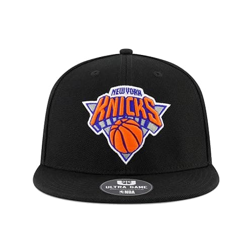 Ultra Game Men NBA Official Twill Snap Back Ultimate Black Baseball Cap Hat thumbnail 2