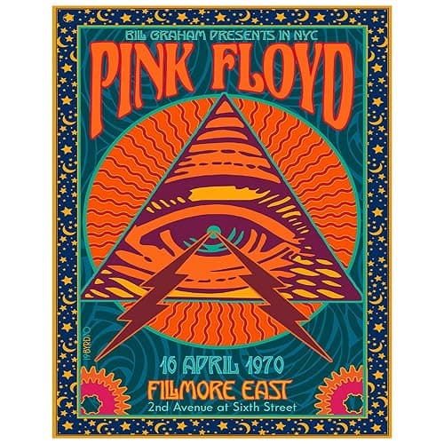 Vintage Concert Poster 11x14 - Psychedelic Rock Music Wall Art - Retro 70s Home Decor - Classic Rock Band Wall Art - Music Room Decoration - UNFRAMED - Image 1