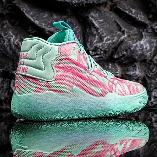 FOTN Womens Multicolour Lace Up Fashion Sneaker High-Top Casual Breathable Sports Athletic Walking Running Basketball Shoes thumbnail 6