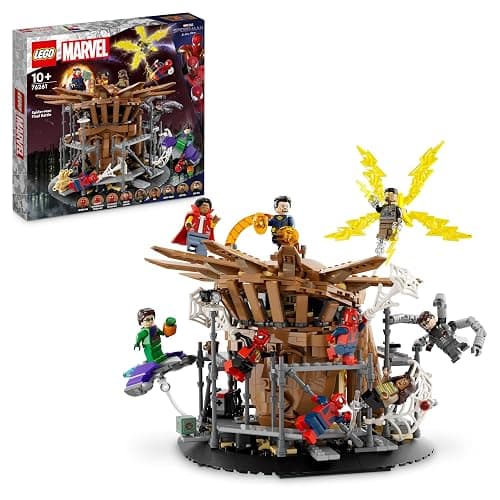 LEGO 76261 Marvel Spider-Man Final Battle Set, Recreate Spider-Man: No Way Home Scene with 3 Peter Parkers, Green Goblin, Electro, Sandman, Ned, Doctor Strange and MJ Minifigures, Collectible Model - Image 1