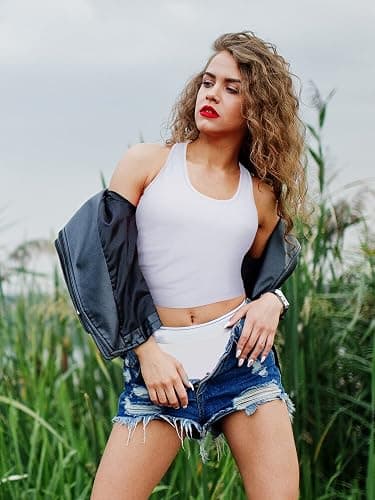 Boao 4 Pieces Basic Crop Tank Tops Sleeveless Racerback Crop Top for Women thumbnail 8