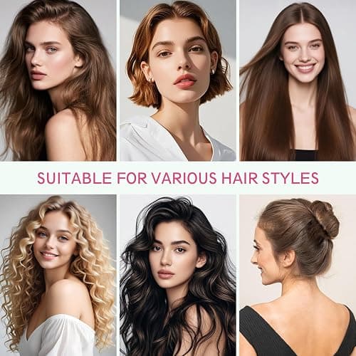 Slick Back Hair Brush, Pink Wood Handle Boar Bristles Smoothing Hairbrush, Anti-Frizz Edge Control Hair Brush for Women and Men thumbnail 5