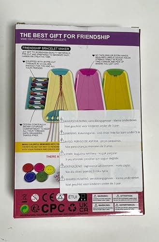 Arts and Crafts for Kids Ages 8-12,Friendship Bracelet Making Kit for Girl,Kids Jewelry Making Kit with 28 Pre-Cut Threads,Christmas Birthday Gifts for Ages 6 7 8 9 10 11 12 Year Old (Cyan) thumbnail 9