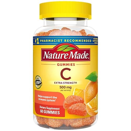 Nature Made Extra Strength Dosage Vitamin C 500 mg per serving, Dietary Supplement for Immune Support, 60 Gummies, 30 Day Supply - Image 1