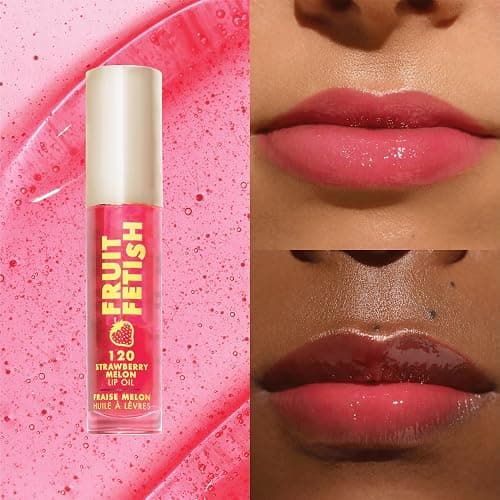 Milani Fruit Fetish Lip Oil with Vitamin E for Instant Hydration, Fruit Extract Infused Lip Treatment and Moisturizing Lip Gloss - Strawberry Melon - 120 - Strawberry Melon thumbnail 3
