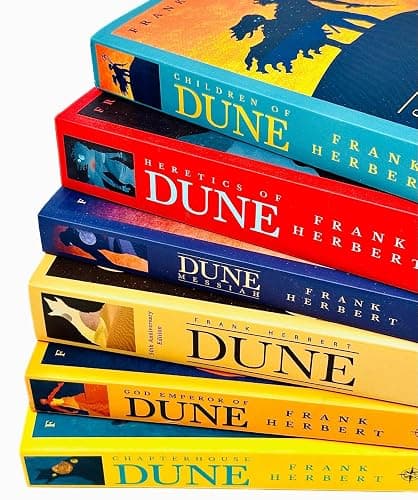 Dune Series 6 Books Collection Set By Frank Herbert (Dune, Dune Messiah,God Emperor Of Dune, Heretics of Dune, Chapter House Dune, Children Of Dune) thumbnail 3