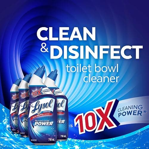 Lysol® Disinfectant Toilet Bowl Cleaner Power, (2 x 710 mL) = 1.42 L, Pack of 2, Cleaning, Disinfecting, and Stain Removal thumbnail 3