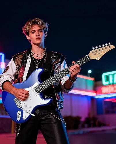 Leo Jaymz Beginner Electric Guitar Complete Kit with Portable Amp, Padded Gig Bag & Full Accessories, Maple Neck SSS Pickups(Royal Blue) thumbnail 7