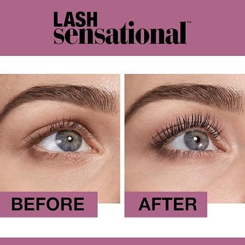 Maybelline New York Lash Sensational Washable Mascara, Blackest Black, (Packaging May Vary) 0.32 Fl Oz (Pack of 1) , K1714600 thumbnail 5
