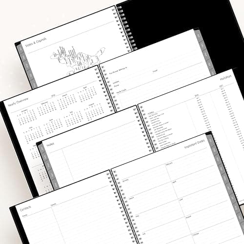 Blue Sky 2026 Weekly and Monthly Planner Calendar, Includes January 2026 - December 2026, 8.5" x 11", Flexible Cover, Wirebound, Laminated Tabs, Storage Pocket, Enterprise thumbnail 5