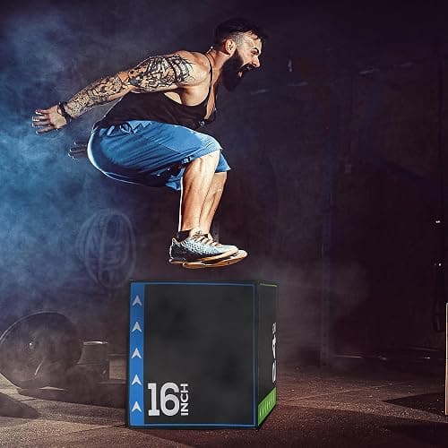 BalanceFrom 3-in-1 Foam Plyometric Jump Box for Home Gym with Multiple Height Options – Versatile Plyo with Non-Slip Surface for Strength, HIIT, Step-Ups, and Agility Training thumbnail 6
