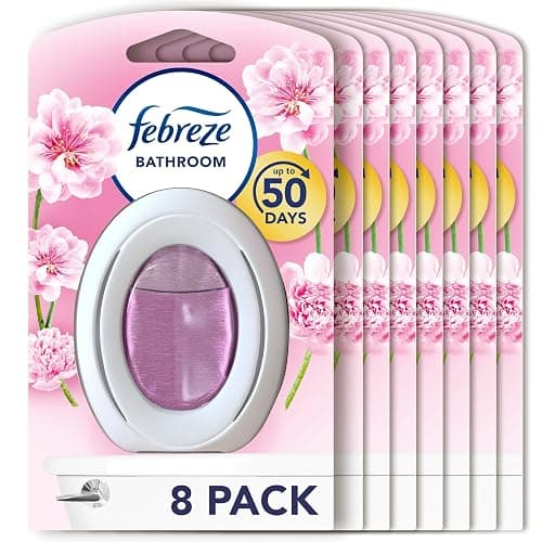 Febreze Bathroom Air Freshener, Odour Fighter, Blossom & Breeze, Febreze Air Fresheners, 8 Items - Image 1