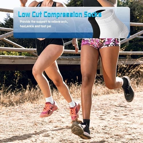 Iseasoo Copper Compression Socks for Men & Women – Plantar Fasciitis Relief, Ankle Support & Circulation – Running & Recovery thumbnail 3