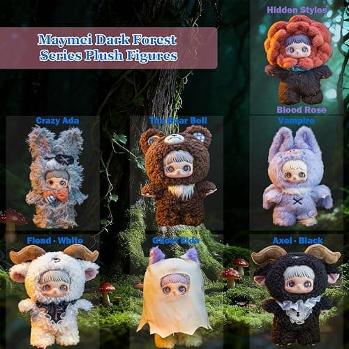 Waicommen Nommi Maymei Dark Forest Series Blind Plush Box, 1PC (1 of 7 Possible Styles), 6 Regular Figure and 1 Hidden Figure, for 15 Years Old and Up Collection, (Pack of 1) thumbnail 2