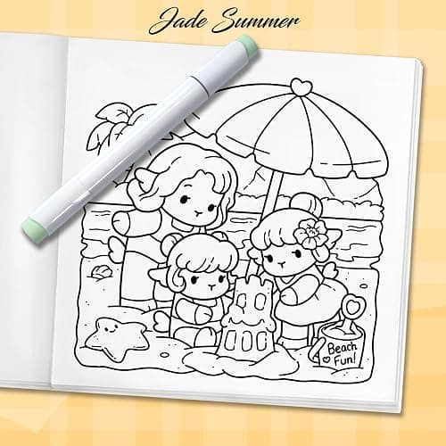 Cozy Hawaii: Cute Coloring Book for Adults and Teens with Charming Characters and Easy-to-Color Tropical Scenes for Relaxation thumbnail 8