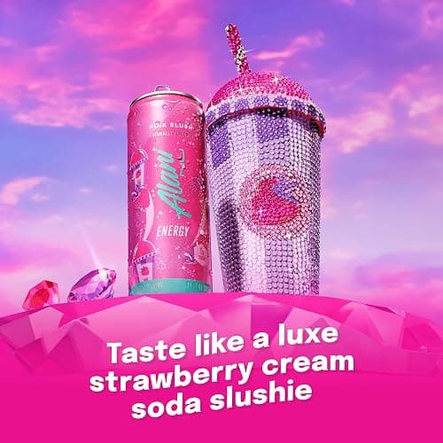 Alani Nu PINK SLUSH, Sugar Free, Low Calorie Energy Drinks, 200mg Caffeine, Biotin, B Vitamins, Zero Sugar, 10 Calories, 12 Fl Oz Cans, 12 Pack thumbnail 2