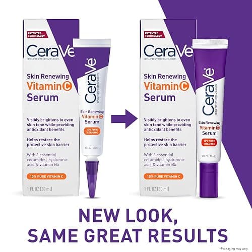 CeraVe Vitamin C Serum with Hyaluronic Acid, Skin Brightening Serum for Face with 10% Pure Vitamin C, Fragrance Free, 1 Fl. Oz thumbnail 2