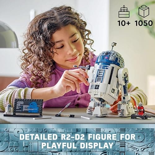 LEGO Star Wars R2-D2 Building Toy Set - Play or Display Star Wars Toy for Boys & Girls, Ages 10+ - Gift Ideas for Kids & Fans - Includes 25th Anniversary Darth Malak Minifigure - 75379 thumbnail 3