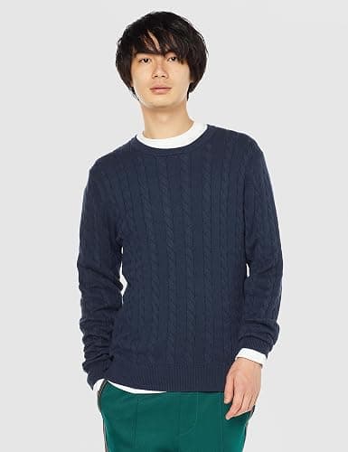 Amazon Essentials Mens Crewneck Cable Sweater thumbnail 3