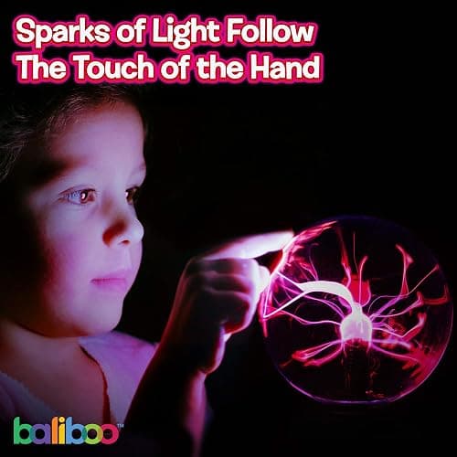6" Plasma Ball Light – Touch Activated Lightning Globe thumbnail 3