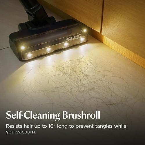Bissell PowerClean FurGuard 280W Self-Standing Cordless Vacuum w/Self-Cleaning Brush Roll, Strong Suction, Removeable Battery, Wall Mount, Upholstery Tool & Bright Headlights thumbnail 4
