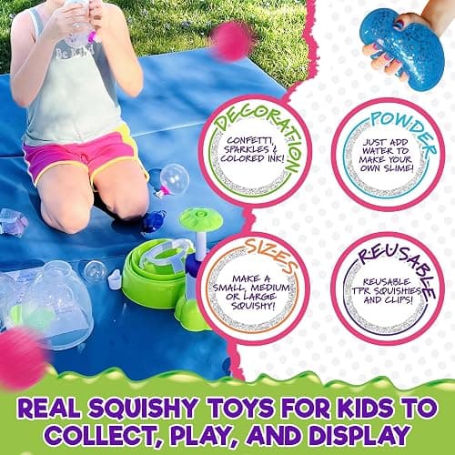 Doctor Squish Squishy Maker Kit – DIY Squishy Making Station | Make Your Own Squishies with Slime Powder, Sparkles & TPR Balloons | Fun Stress Ball & Squishy Kit for Kids Ages 8 & Up thumbnail 6