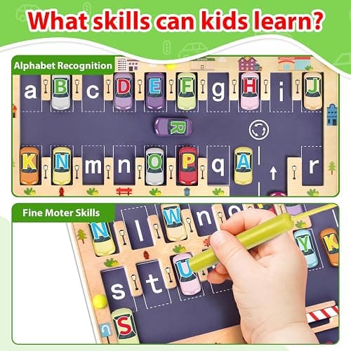 Scuwtocn Wooden Magnetic Alphabet Maze Letter Puzzle, Montessori Fine Motor Skills Toys for Boys Girls 3 4 5 Years Old, ABC Learning Toys for Kids Age 3+, Christmas, Birthday Present thumbnail 3