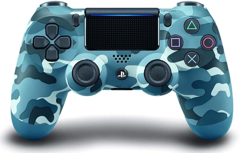 DualShock 4 Wireless Controller for PlayStation 4 - Blue Camouflage (Renewed) - Image 1