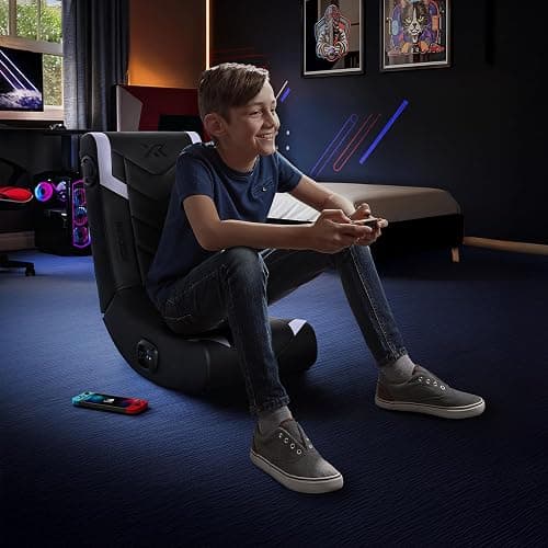 X Rocker Video Gaming Floor Rocker Chair, Built-in Audio, Foldable, for Gamers, Bedroom, or Game Room for Boys, Girls, Teens 5-17, Gifts for Gamers thumbnail 2