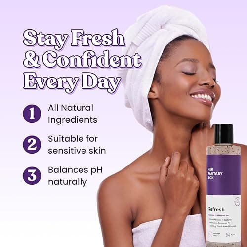 Her Fantasy Box Yummy & Refresh pH Balancing Shower Gel | Two Pack Wash | Gentle, Moisturizing & Nourishing Feminine Hygiene Duo for Daily Freshness, Odor Control & Skin Care (8 oz Each) thumbnail 2