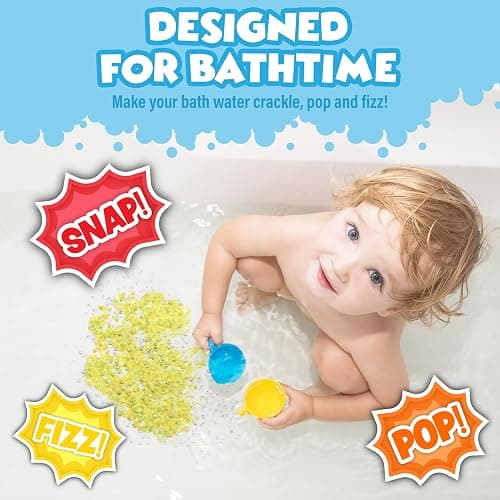 Tub Works® Bath Crackles Bath Toy, Variety 12 Pack | Nontoxic & Fragrance-Free | Makes Bath Water Crackle & Pop for a Unique Kids Bath | Swirl Water for Fizzy Fun | Sensory Kids & Toddler Bath Toys thumbnail 3