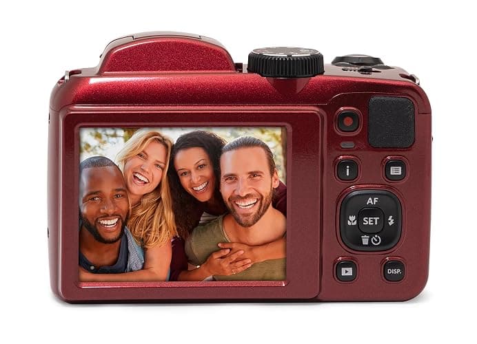 KODAK PIXPRO AZ255-RD 16MP Digital Camera 25X Optical Zoom 24mm Wide Angle Lens Optical Image Stabilization 1080P Full HD Video 3" LCD Vlogging Camera (Red) thumbnail 4