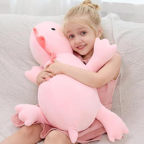 JOD® Weighted Dinosaur Stuffed Animals, Dinosaur Weighted 5 lbs, 26" Large Weighted Plush Animal, Cute Plush Toy Pillow, Soft Dino Plushie Gifts for Adults, Boys & Girls (66 CM Pink) thumbnail 7