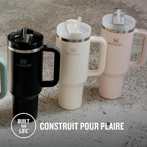 Stanley Quencher H2.0 FlowState Mug Isotherme avec Paille 1.2L - Froid Pendant 11 Heures - Glacé Pendant 48 Heures - Thermos Lavable au Lave-Vaisselle - Gourde Inox Sans BPA - Blue Cactus - Blue Cactus thumbnail 7