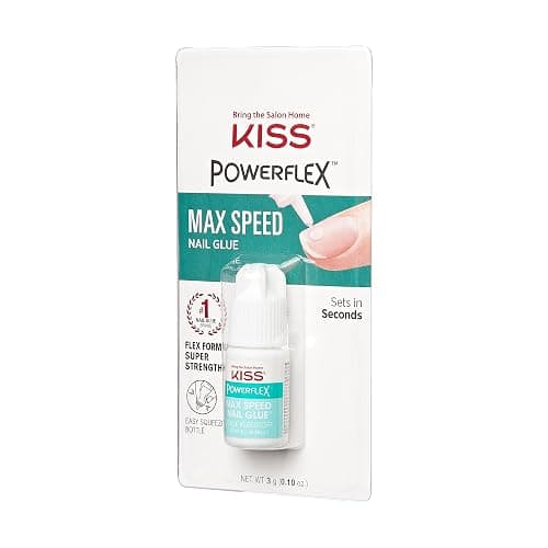 KISS PowerFlex Maximum Speed Nail Glue for Press On Nails, Super Strength Flex Formula Nail Adhesive, Includes One Bottle 3g (0.10 oz.) with Twist-Off Cap & Nozzle Tip Squeeze Applicator - 1 Pack - 1 thumbnail 9
