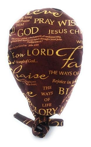 Scrub Hat Religious Christian Jesus Faith Cotton Fabric Cap Do-Rag Skull Multi Colors thumbnail 3