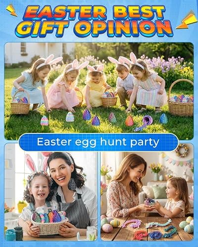 Rapean 8" 3D Printed Dragon Eggs, Easter Basket Stuffers for Kids and Teens, Articulated Dragon Toys for Children, Unique Easter Gifts for Boys & Girls (4Pack) thumbnail 5