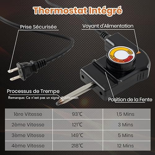 GOPLUS Plancha Électrique XXL 1800W, Thermostat Ajustable, Plancha Grille Table Antiadhésive & Lavable avec Poignée Rembourrée, Grande Capacité pour 8 Personnes, 94 x 25CM thumbnail 9