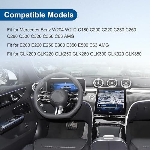 Panwarmoll 4Pcs Front Driver Window Switch Button Cap Fit for Mercedes-Benz C-Class E-Class GLK W204 W212 E220 C180 C200 C220 C300 C250 W166 Driver Side Front Left Repair Kit Replace A2049055402 thumbnail 2