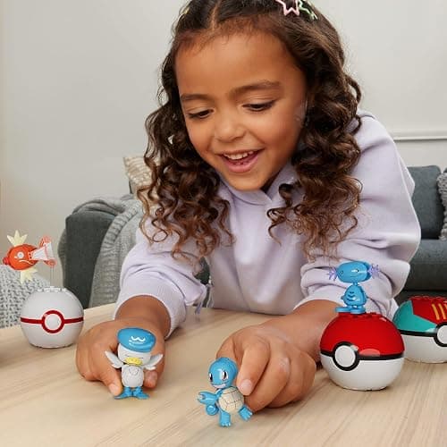 MEGA Pokémon Action Figure Building Toys Set, Water-Type Trainer Team with 79 Pieces, 2 Inches Tall, for Kids thumbnail 2