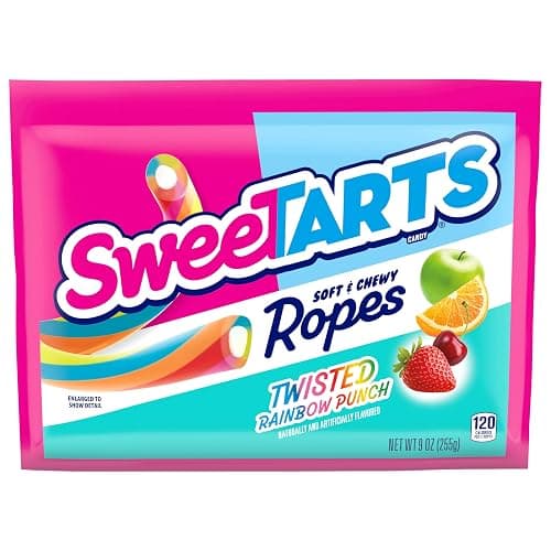 SweeTARTS Ropes, Candy, Twisted Rainbow Punch, Soft and Chewy, 9 oz thumbnail 9